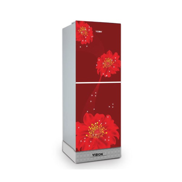 Vision GD Refrigerator RE-200L Red Juhua Flower -TM