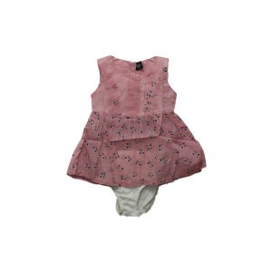 New Born's Baby Girl Cotton Sleeveless Dress