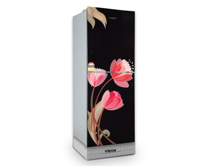 Vision GD Refrigerator RE-185 Liter Pink Tulip Black-BM