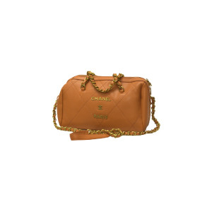 Chanel Pu leather shoulder bag