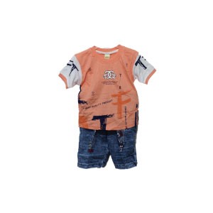 Boys T Shirts and Denim Shorts