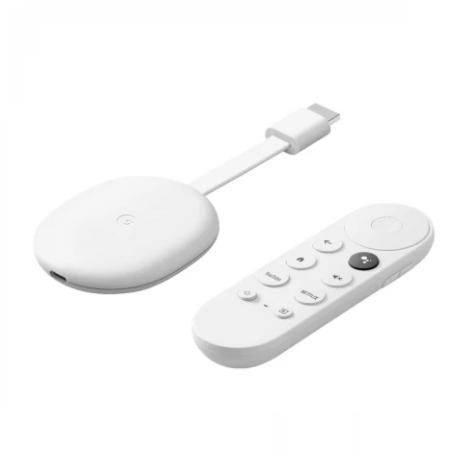 Google Chromecast with Google TV (Snow) (4K and HDR Capable)