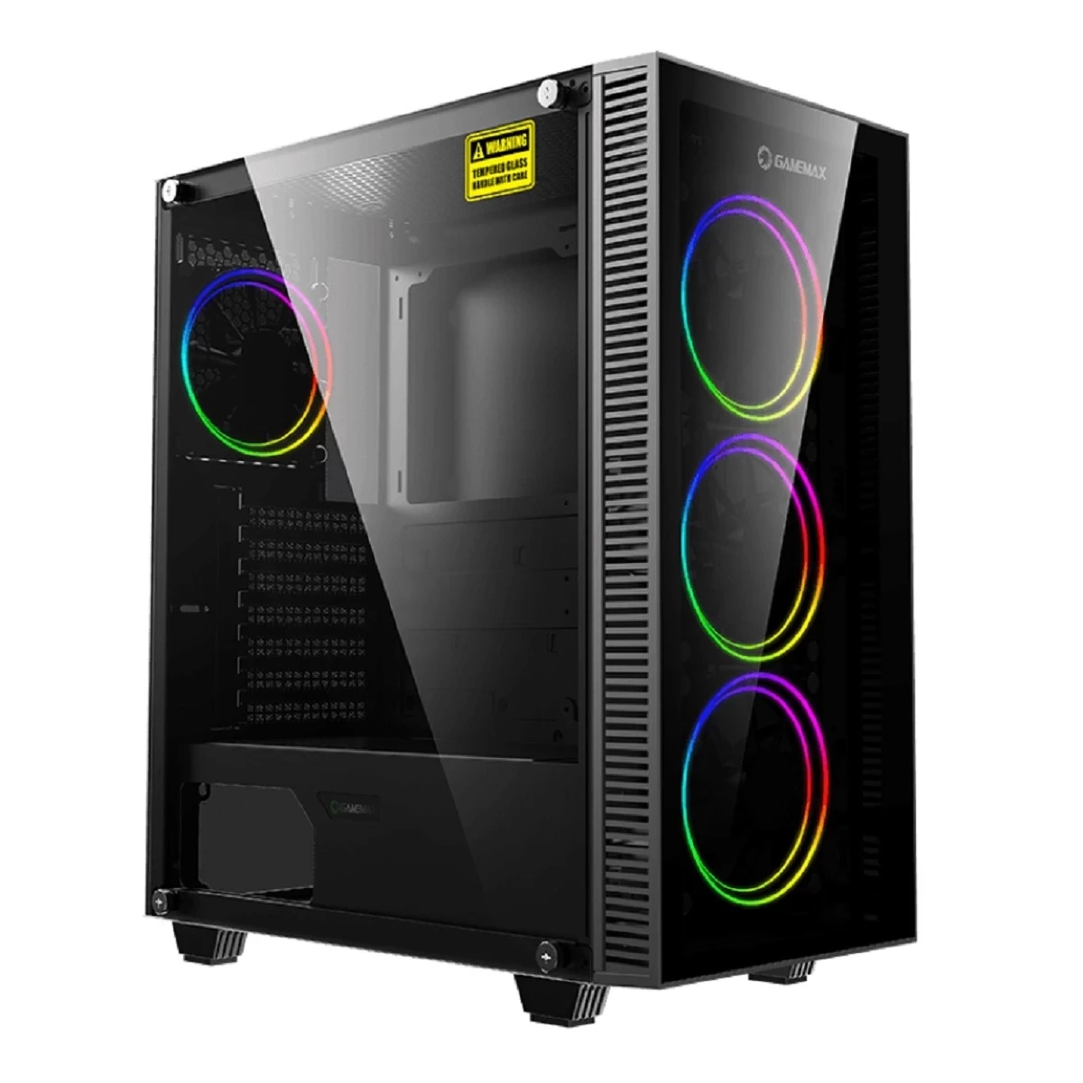 Gamemax Draco XD Mid Tower Black (Tempered Glass) ATX Gaming Casing