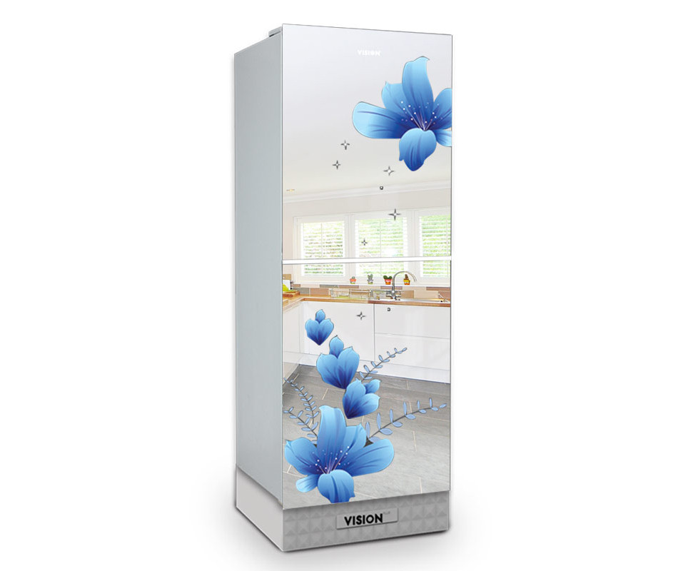 Vision GD Refrigerator RE-200L Mirror Blue FL-TM