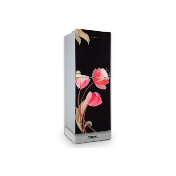 Vision GD Refrigerator RE-238L Pink Tulip Black FL-BM