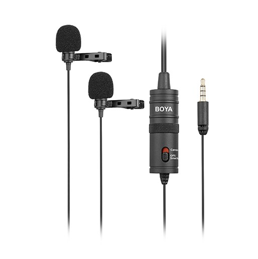 Boya Dual Mic Lavalier Microphone (BY-M1DM)