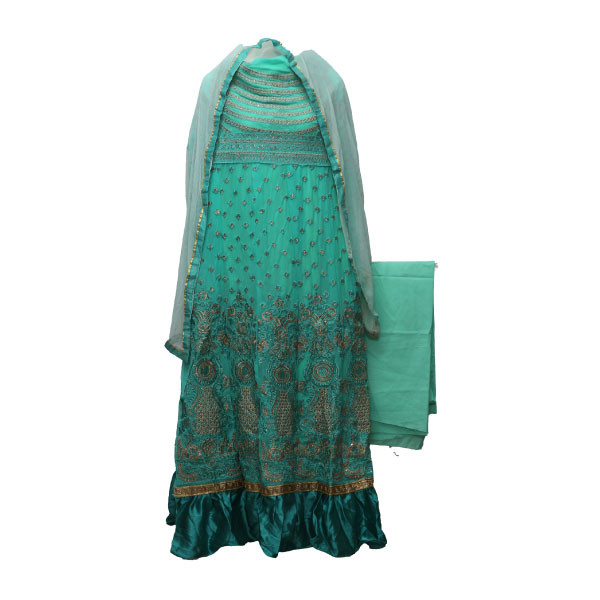 Georgette Anarkali Long Heavy Embroidery Dress Grown For Women